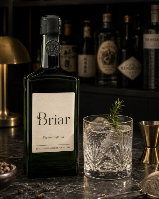 Briar, a Cotswolds gin branding concept